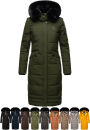 Navahoo Fahmiyaa Damen lange Winterjacke Mantel gesteppt...