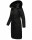 Navahoo Fahmiyaa Damen lange Winterjacke Mantel gesteppt B850 Schwarz-Gr.XS