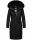 Navahoo Fahmiyaa Damen lange Winterjacke Mantel gesteppt B850 Schwarz-Gr.S