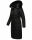 Navahoo Fahmiyaa Damen lange Winterjacke Mantel gesteppt B850 Schwarz-Gr.S