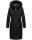 Navahoo Fahmiyaa Damen lange Winterjacke Mantel gesteppt B850 Schwarz-Gr.S