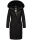 Navahoo Fahmiyaa Damen lange Winterjacke Mantel gesteppt B850 Schwarz-Gr.M