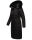 Navahoo Fahmiyaa Damen lange Winterjacke Mantel gesteppt B850 Schwarz-Gr.M