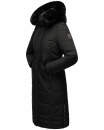 Navahoo Fahmiyaa Damen lange Winterjacke Mantel gesteppt B850 Schwarz-Gr.L