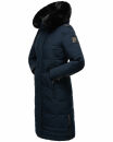 Navahoo Fahmiyaa Damen lange Winterjacke Mantel gesteppt B850 Navy-Gr.XS