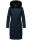 Navahoo Fahmiyaa Damen lange Winterjacke Mantel gesteppt B850 Navy-Gr.XS