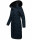 Navahoo Fahmiyaa Damen lange Winterjacke Mantel gesteppt B850 Navy-Gr.XS