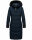 Navahoo Fahmiyaa Damen lange Winterjacke Mantel gesteppt B850 Navy-Gr.S
