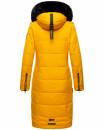 Navahoo Fahmiyaa Damen lange Winterjacke Mantel gesteppt B850 Gelb-Gr.XS