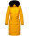 Navahoo Fahmiyaa Damen lange Winterjacke Mantel gesteppt B850 Gelb-Gr.L