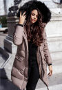 Navahoo Cosimaa Damen Winterjacke lang Kapuze Teddyfell...