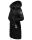 Navahoo Cosimaa Damen Winterjacke lang Kapuze Teddyfell inkl. Regenschirm B854 Schwarz-Gr.XS