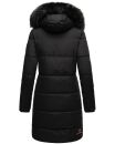 Navahoo Cosimaa Damen Winterjacke lang Kapuze Teddyfell inkl. Regenschirm B854 Schwarz-Gr.XL