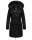 Navahoo Cosimaa Damen Winterjacke lang Kapuze Teddyfell inkl. Regenschirm B854 Schwarz-Gr.XL