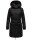Navahoo Cosimaa Damen Winterjacke lang Kapuze Teddyfell inkl. Regenschirm B854 Schwarz-Gr.XL