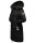Navahoo Cosimaa Damen Winterjacke lang Kapuze Teddyfell inkl. Regenschirm B854 Schwarz-Gr.XL