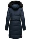 Navahoo Cosimaa Damen Winterjacke lang Kapuze Teddyfell inkl. Regenschirm B854 Navy-Gr.XL