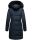 Navahoo Cosimaa Damen Winterjacke lang Kapuze Teddyfell inkl. Regenschirm B854 Navy-Gr.XL