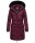 Navahoo Cosimaa Damen Winterjacke lang Kapuze Teddyfell inkl. Regenschirm B854 Weinrot-Gr.XS