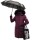 Navahoo Cosimaa Damen Winterjacke lang Kapuze Teddyfell inkl. Regenschirm B854 Weinrot-Gr.L