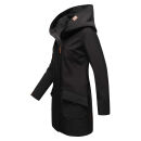 Marikoo Mayleen Damen Softshell Jacke mit Kapuze B856 Schwarz-Gr.S