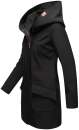 Marikoo Mayleen Damen Softshell Jacke mit Kapuze B856 Schwarz-Gr.XXL