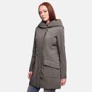 Marikoo Mayleen Damen Softshell Jacke mit Kapuze B856 Anthrazit-Gr.XS