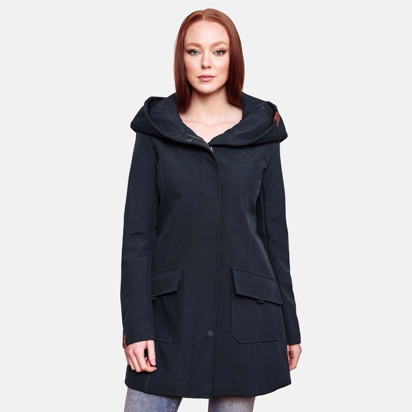 MARIKOO Damen Softshell Jacke Mit Kapuze - Übergangsjacke Für Herbst/Winter