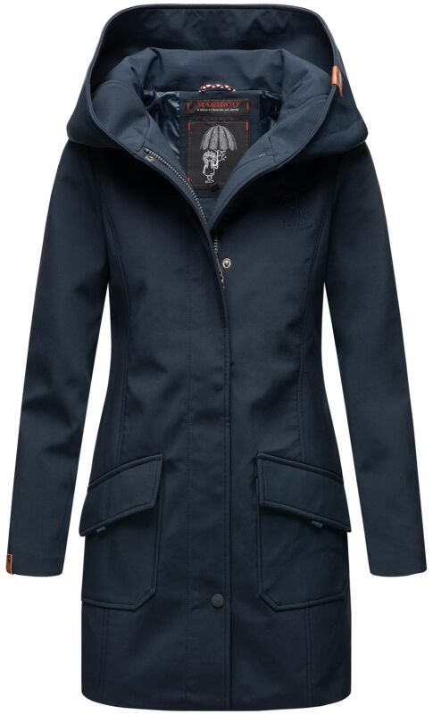 Marikoo Mayleen Damen Softshell Jacke mit Kapuze B856 Navy-Gr.XS