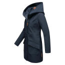 Marikoo Mayleen Damen Softshell Jacke mit Kapuze B856 Navy-Gr.S