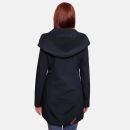 Marikoo Mayleen Damen Softshell Jacke mit Kapuze B856 Navy-Gr.XXL