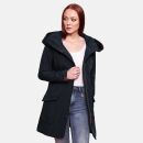 Marikoo Mayleen Damen Softshell Jacke mit Kapuze B856 Navy-Gr.XXXL