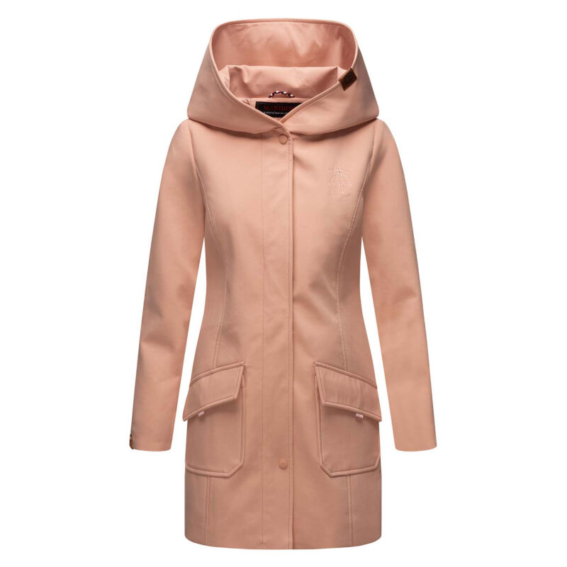Marikoo Mayleen Damen Softshell Jacke mit Kapuze B856 Rosa-Gr.XXXL