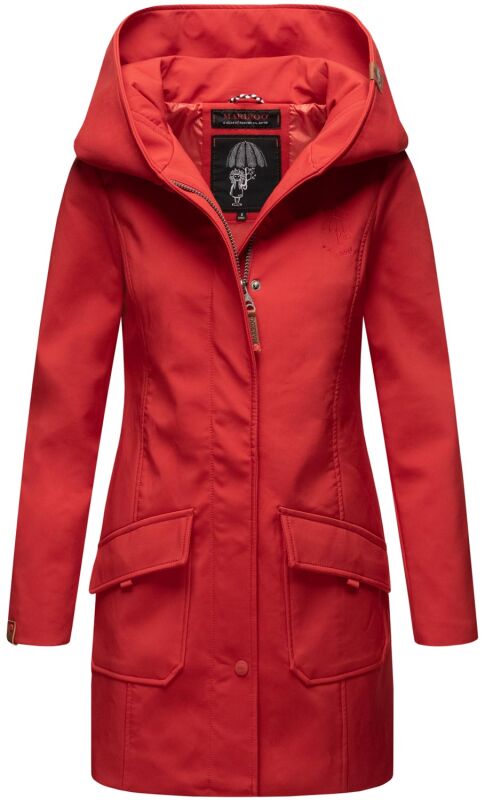 Marikoo Mayleen Damen Softshell Jacke mit Kapuze B856 Rot-Gr.S