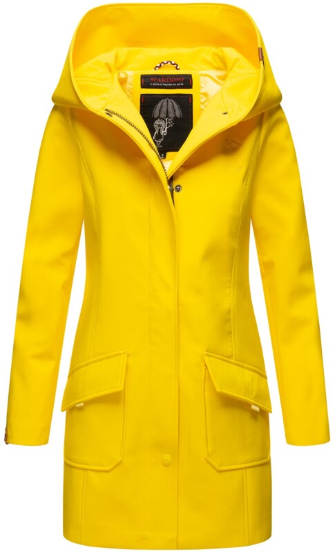 Marikoo Mayleen Damen Softshell Jacke mit Kapuze B856 Gelb-Gr.XL