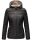 Marikoo Asraa Damen Steppjacke mit Kapuze gesteppt Übergangsjacke B857 Schwarz-Gr.XS