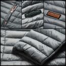 Marikoo Asraa Damen Steppjacke mit Kapuze gesteppt Übergangsjacke B857 Schwarz-Gr.L