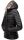 Marikoo Asraa Damen Steppjacke mit Kapuze gesteppt Übergangsjacke B857 Schwarz-Gr.L