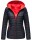 Marikoo Asraa Damen Steppjacke mit Kapuze gesteppt Übergangsjacke B857 Navy-Gr.S
