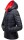 Marikoo Asraa Damen Steppjacke mit Kapuze gesteppt Übergangsjacke B857 Navy-Gr.S
