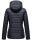 Marikoo Asraa Damen Steppjacke mit Kapuze gesteppt Übergangsjacke B857 Navy-Gr.XL