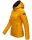 Marikoo Asraa Damen Steppjacke mit Kapuze gesteppt Übergangsjacke B857 Gelb-Gr.L