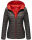 Marikoo Asraa Damen Steppjacke mit Kapuze gesteppt Übergangsjacke B857 Anthrazit-Gr.XL