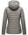 Marikoo Asraa Damen Steppjacke mit Kapuze gesteppt Übergangsjacke B857 Grau-Gr.XL