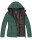 Marikoo Asraa Damen Steppjacke mit Kapuze gesteppt Übergangsjacke B857 Dunkelgrün-Gr.XS