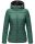 Marikoo Asraa Damen Steppjacke mit Kapuze gesteppt Übergangsjacke B857 Dunkelgrün-Gr.S