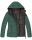 Marikoo Asraa Damen Steppjacke mit Kapuze gesteppt Übergangsjacke B857 Dunkelgrün-Gr.S