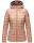 Marikoo Asraa Damen Steppjacke mit Kapuze gesteppt Übergangsjacke B857 Rosa-Gr.S