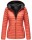 Marikoo Asraa Damen Steppjacke mit Kapuze gesteppt Übergangsjacke B857 Coral-Gr.M