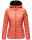 Marikoo Asraa Damen Steppjacke mit Kapuze gesteppt Übergangsjacke B857 Coral-Gr.XXL
